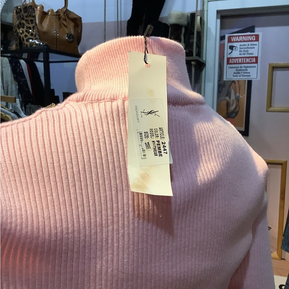 SAINT LAURENT sweater RIBBED VISCOSE ,M - Picture 10 of 10